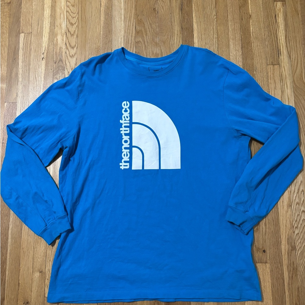 The North Face Coordinates Long Sleeve Tee Preowned Blue XL